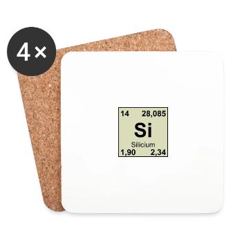14 Silcium - Coasters (set of 4) - white - Front