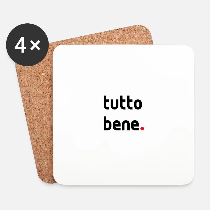 tutto bene. - Untersetzer (4er-Set) - Weiß
