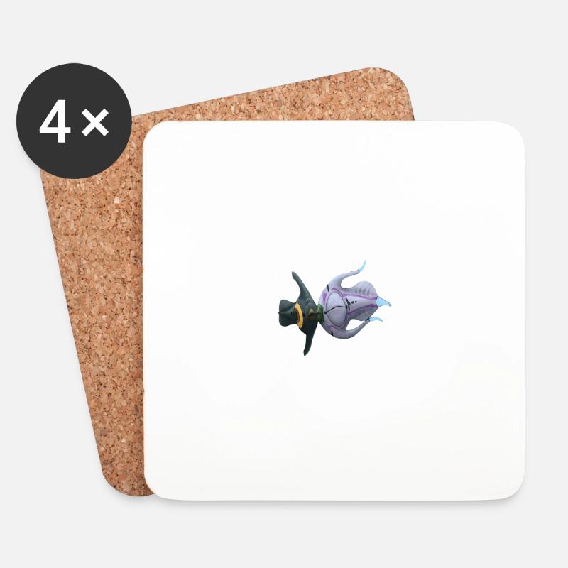 Peeper &; Arctic Peeper - Untersetzer (4er-Set) - Weiß