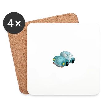 automobile - Coasters (set of 4) - white - Front