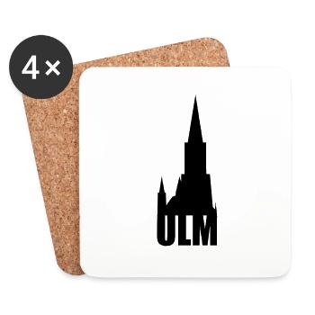 Ulm - Untersetzer (4er-Set) - Weiß - Vorne