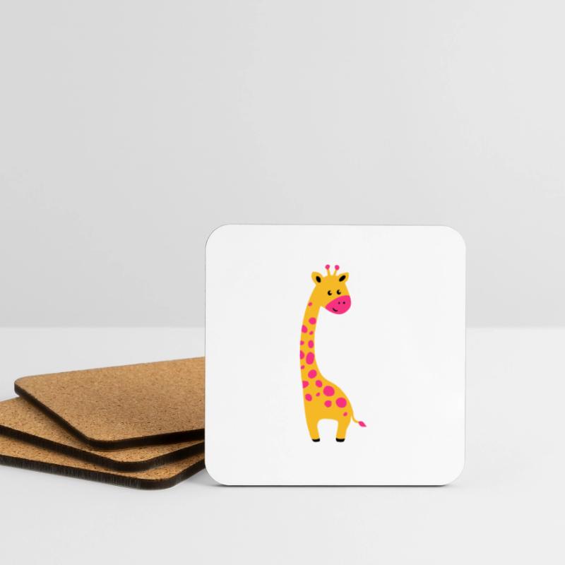 cute giraffe Coasters (set of 4)