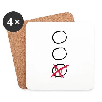 Choose - Dessous de verre (lot de 4) - blanc - Devant