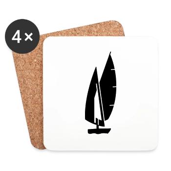 voile - Dessous de verre (lot de 4) - blanc - Devant