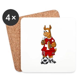 Swiss Lama - Coasters (set of 4) - white - Front