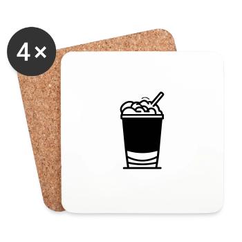 Milchshake - Untersetzer (4er-Set) - Weiß - Vorne