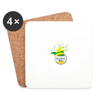 Sturm Hunters Logo 2.0 - Untersetzer (4er-Set) - Weiß - Vorne