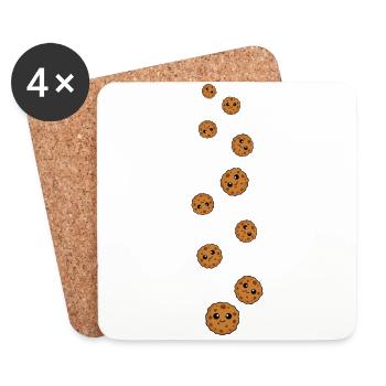 Cookies Comic - Coasters (set of 4) - white - Front