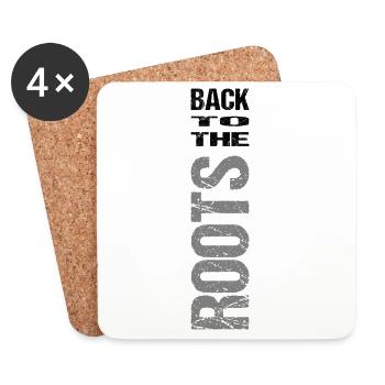 Back to the roots - Untersetzer (4er-Set) - Weiß - Vorne