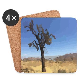 Joshua Tree - Untersetzer (4er-Set) - Weiß - Vorne
