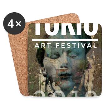 TOKIO Art Festival - Untersetzer (4er-Set) - Weiß - Vorne