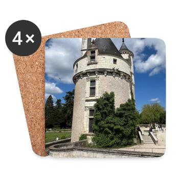 Der Turm der Marks - Untersetzer (4er-Set) - Weiß - Vorne