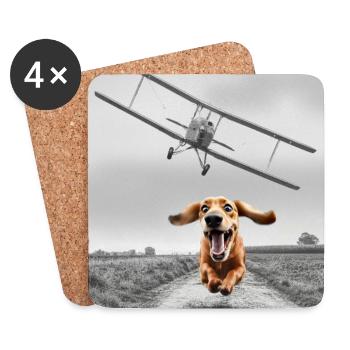 North By Northwest - Untersetzer (4er-Set) - Weiß - Vorne
