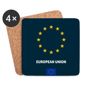 European Union phone case - Untersetzer (4er-Set) - Weiß - Vorne