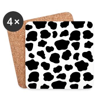 Cow spots - Coasters (set of 4) - white - Front