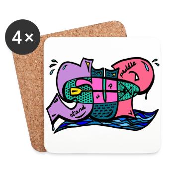 Sup - Coasters (set of 4) - white - Front