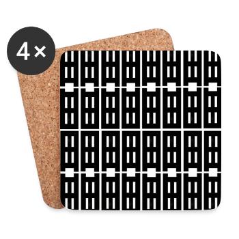 dieses einzigartige Design - Untersetzer (4er-Set) - Weiß - Vorne