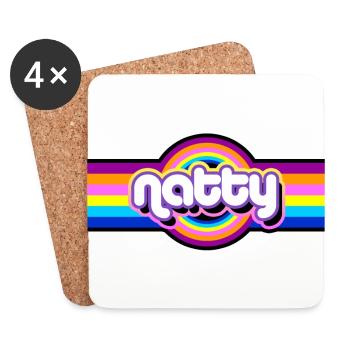 Natty Rainbow - Untersetzer (4er-Set) - Weiß - Vorne