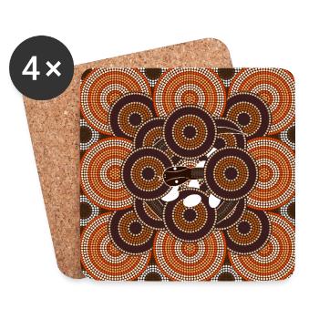 Snake in the nest - Coasters (set of 4) - white - Front