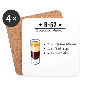B-52 - Untersetzer (4er-Set) - Weiß - Vorne