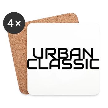 URBAN CLASSIC - Dessous de verre (lot de 4) - blanc - Devant
