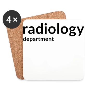Radiology, radiologist, radiologist - Coasters (set of 4) - white - Front