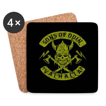 viking - Coasters (set of 4) - white - Front