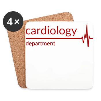 Kardiologie und Kardiologen - Untersetzer (4er-Set) - Weiß - Vorne