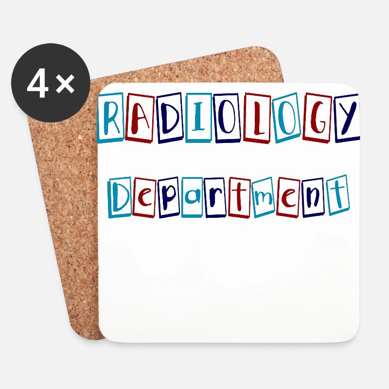Radiologie Abteilung Geschenk - Untersetzer (4er-Set) - Weiß
