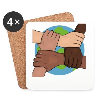 Peace - Coasters (set of 4) - white - Front