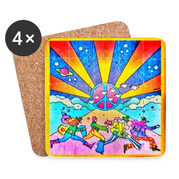 LSD Pappen - Untersetzer (4er-Set) - Weiß - Vorne
