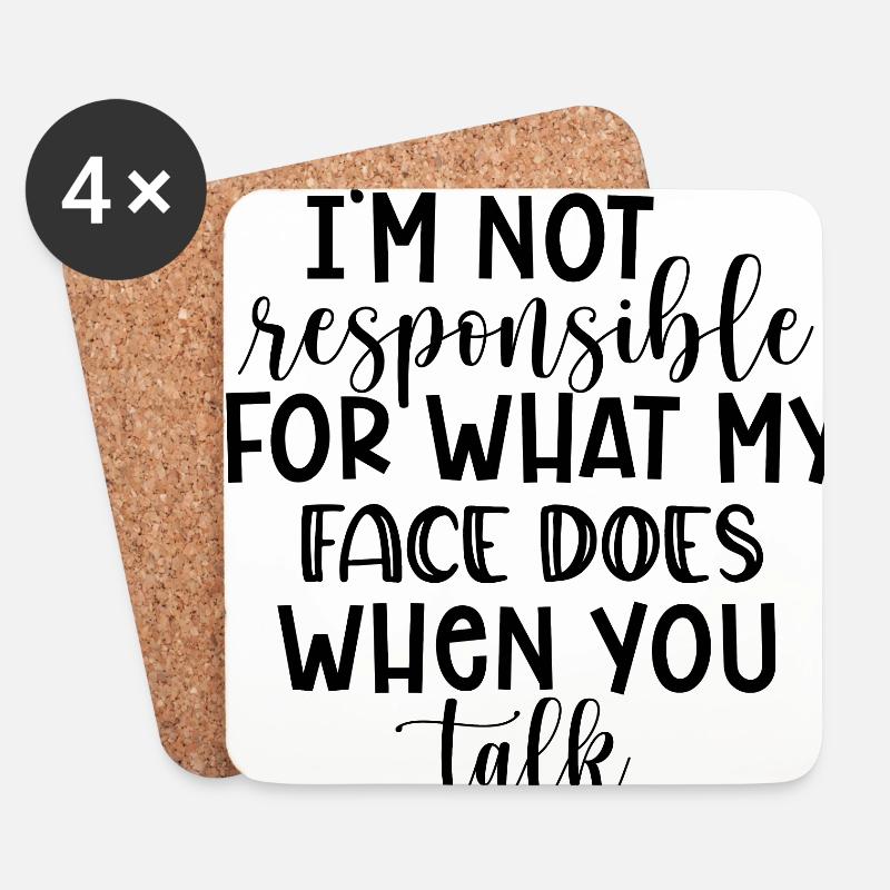 Im not responsible - Untersetzer (4er-Set) - Weiß