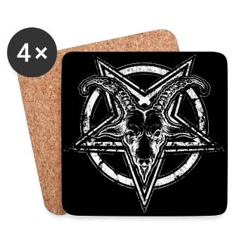 Siegel von Baphomet - Untersetzer (4er-Set) - Weiß - Vorne