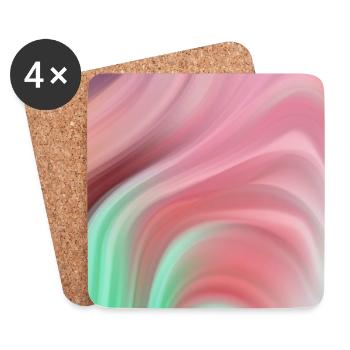 Colourful Gradient 10 - Coasters (set of 4) - white - Front