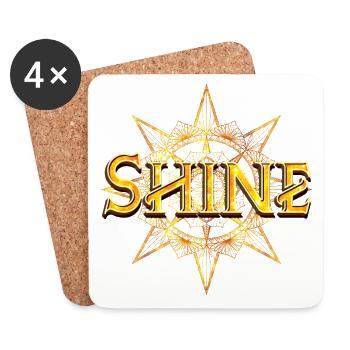 Shine - strahle hell - Untersetzer (4er-Set) - Weiß - Vorne