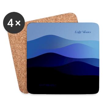Light Waves - Coasters (set of 4) - white - Front