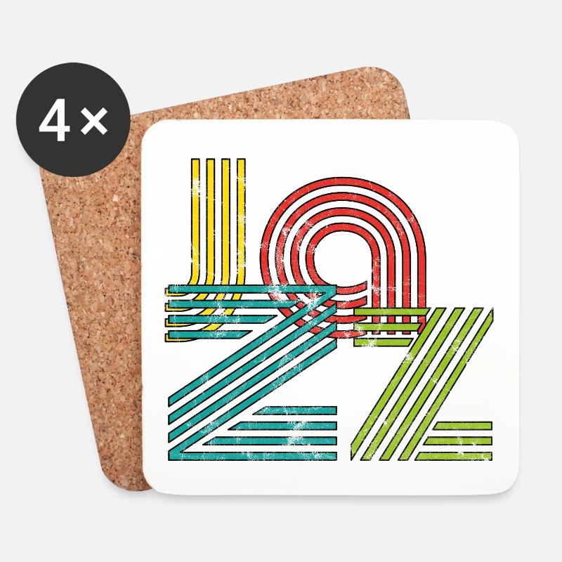 Jazz - Untersetzer (4er-Set) - Weiß