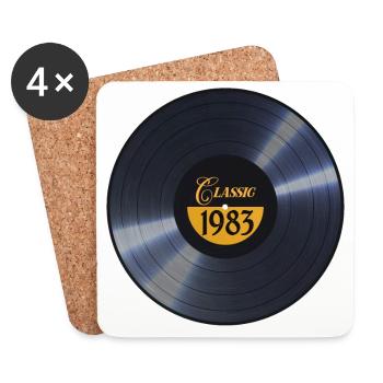 Musique (1983) - Dessous de verre (lot de 4) - blanc - Devant