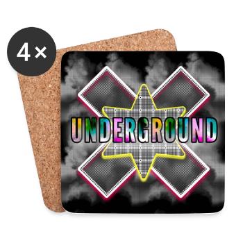 UNDERGROUND - Image - 2023 - Coasters (set of 4) - white - Front