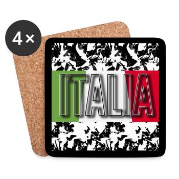 Italie (Italie) - Image - 2023 - Dessous de verre (lot de 4) - blanc - Devant
