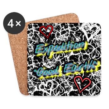 Expedition "GOOD_EARTH" - Shop WoW - 2023 - Coasters (set of 4) - white - Front