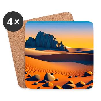 Is there life on Mars - Dessous de verre (lot de 4) - blanc - Devant
