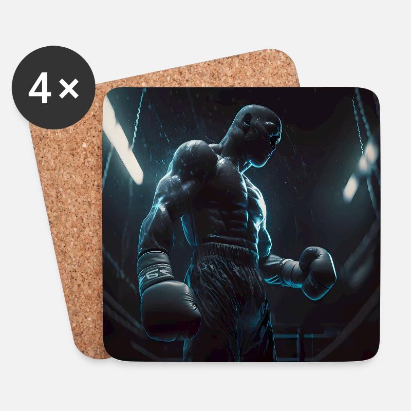 Boxen Artwork - Untersetzer (4er-Set) - Weiß