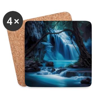 Waterfall - Coasters (set of 4) - white - Front