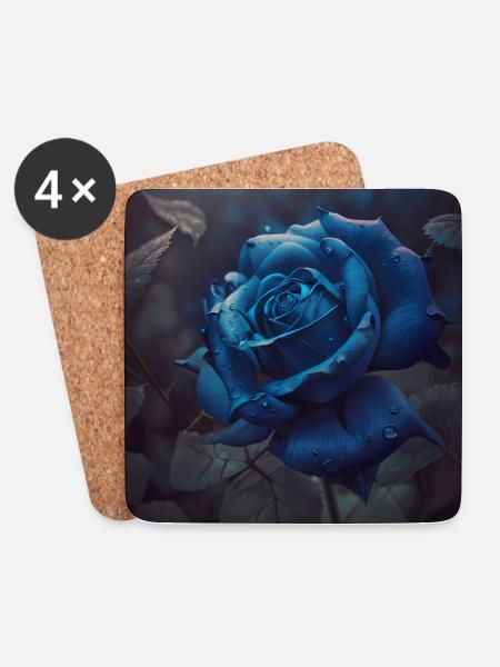 Portrait of a rose - Coasters (set of 4) - white