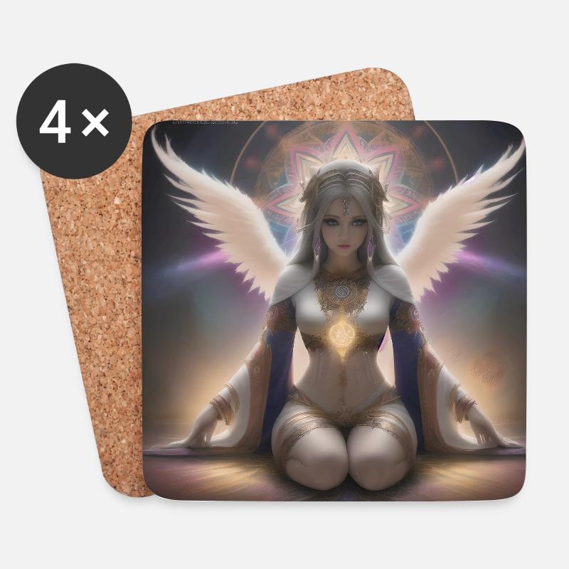 Angel of the light - Untersetzer (4er-Set) - Weiß