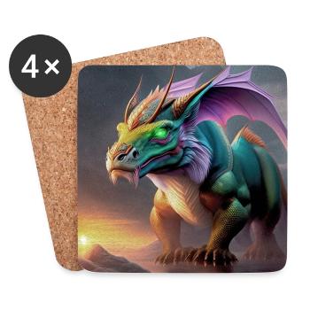 Kite - Coasters (set of 4) - white - Front