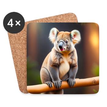 Koala Bär - Untersetzer (4er-Set) - Weiß - Vorne