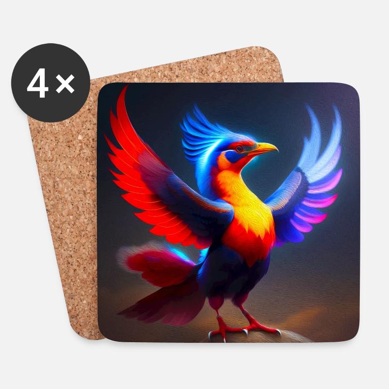 Phoenix - Coasters (set of 4) - white