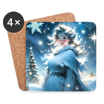 Merry Christmas #14 - Coasters (set of 4) - white - Front